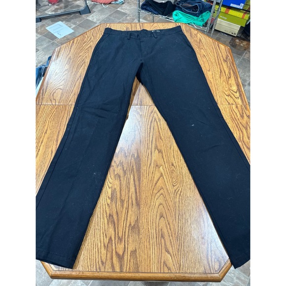 Old Navy Other - Old Navy Ultimate Straight Chino Pants Mens 32x34 Black Stretch Cotton Trousers